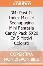 3M: Post-It Index Miniset Segnapagina Mini Fantasia Candy Pack 5X20 In 5 Motivi Colorati gioco di 3M