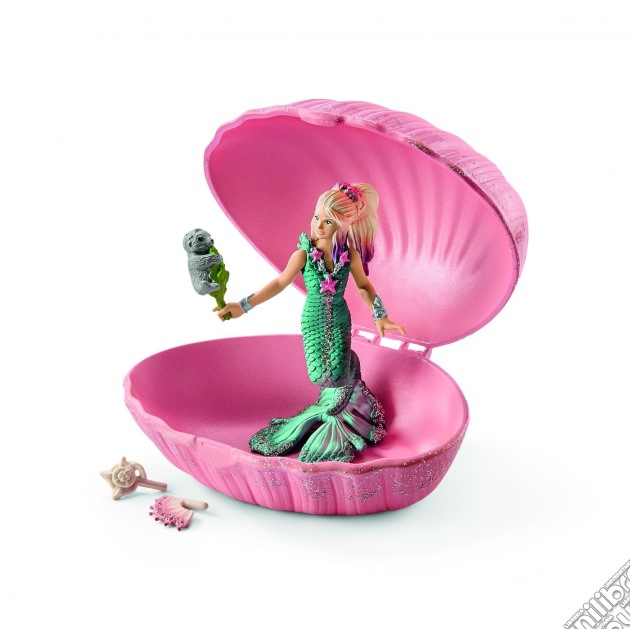 Schleich 2570564 - Sirena E Baby Foca In Conchiglia gioco di Schleich