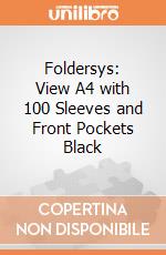 Foldersys: View A4 with 100 Sleeves and Front Pockets Black gioco