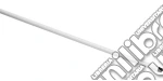 Format: Haccp-Glasfaser-Stiel 1500 x 25 x 2 mm. Weiss giochi