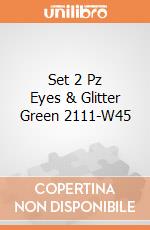 Set 2 Pz Eyes & Glitter Green 2111-W45 giochi