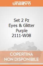 Set 2 Pz Eyes & Glitter Purple 2111-W08 giochi