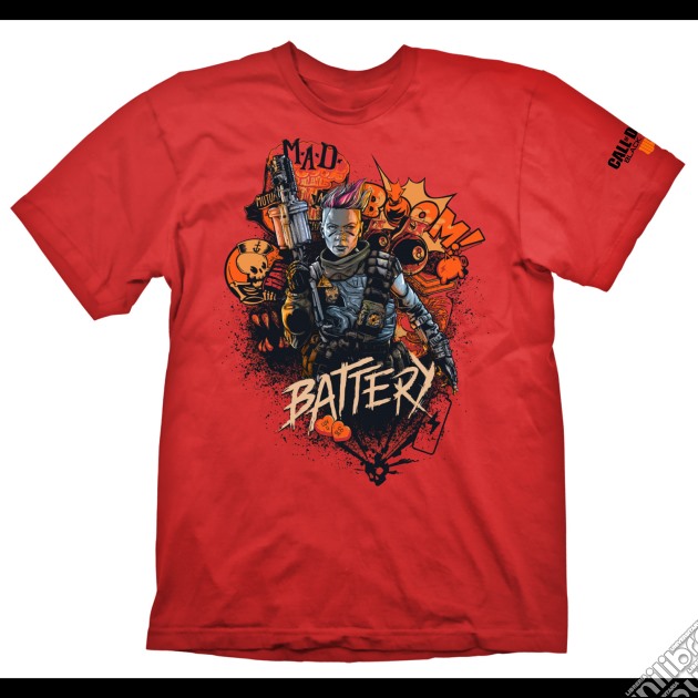 Cod Black Ops 4 - Call Of Duty: Black Ops 4 - Battery Red (T-Shirt Unisex Tg. S) gioco