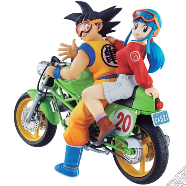 Figure Dragonball - Goku & Chi-Chi(Bike) gioco di FIGU