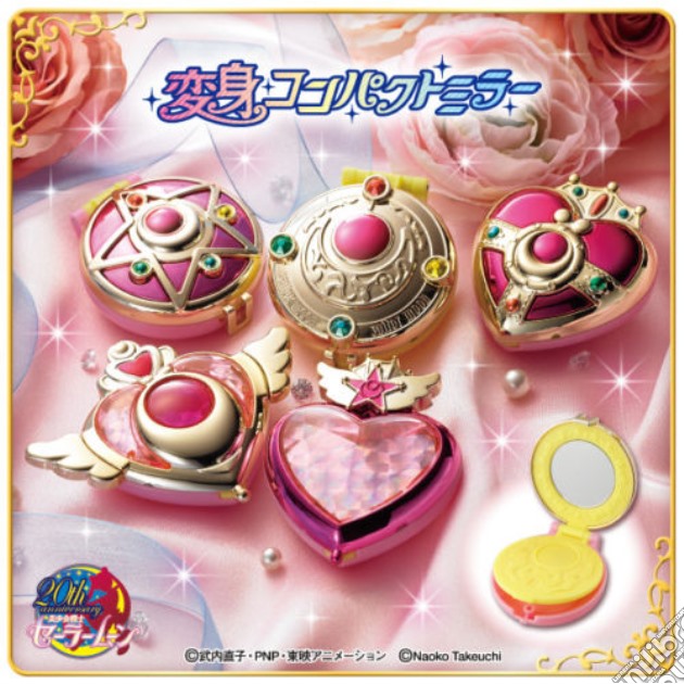 Sailor Moon - Henshin Compact Mirror Set (Set 5 Soggetti Diametro 5/6 Cm) gioco
