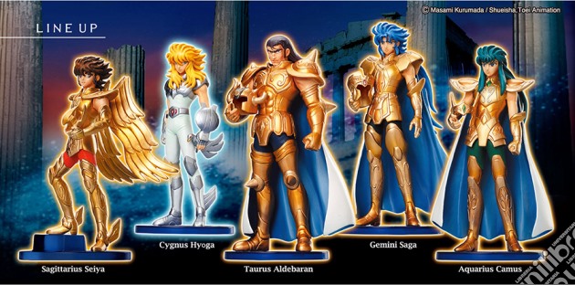 Saint Seiya Agaruma Fig Set (5 Pz) gioco di Bandai Shokugan