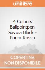 4 Colours Ballpointpen Savoia Black - Porco Rosso gioco
