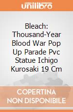 Bleach: Thousand-Year Blood War Pop Up Parade Pvc Statue Ichigo Kurosaki 19 Cm gioco
