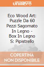 Eco Wood Art: Puzzle Da 60 Pezzi Sagomato In Legno - Box In Legno S: Pipistrello giochi