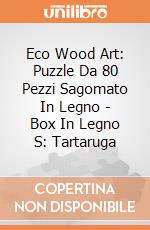 Eco Wood Art: Puzzle Da 80 Pezzi Sagomato In Legno - Box In Legno S: Tartaruga giochi