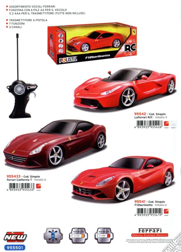 Polistil - Auto Ferrari 1:14 (un articolo senza possibilità di scelta) gioco di Polistil