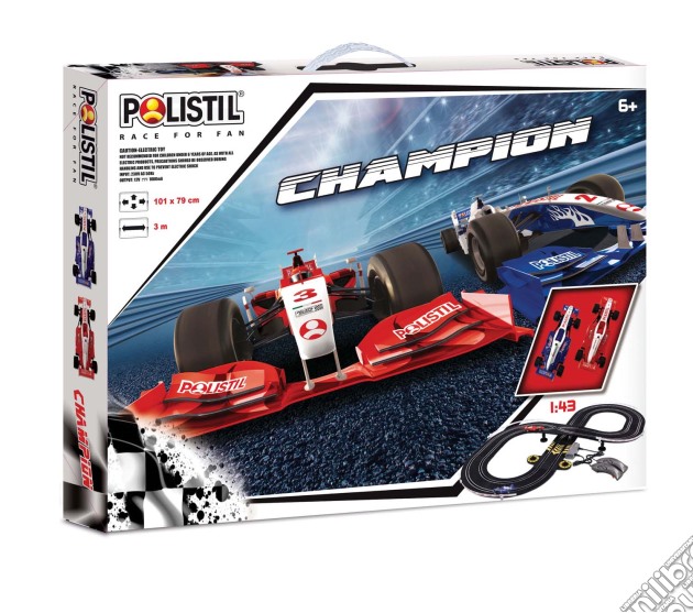 Polistil - Pista Formula Champion Con 2 Veicoli 1:43 gioco di Polistil