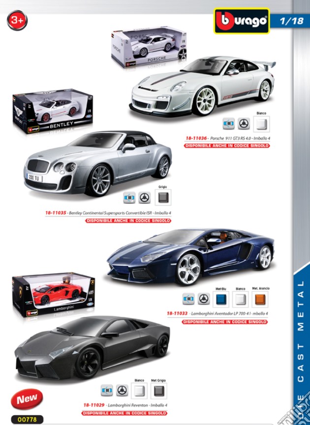 Bburago - Die Cast Auto Plus 1:18 gioco di Bburago