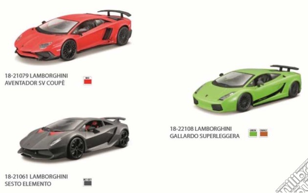 Bburago: Lamborghini 1:24 (Assortimento) gioco di Bburago