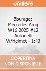 Bburago: Mercedes-Amg W16 2025 #12 Antonelli W/Helmet - 1:43 giochi