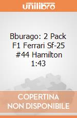 Bburago: 2 Pack F1 Ferrari Sf-25 #44 Hamilton 1:43 giochi