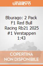Bburago: 2 Pack F1 Red Bull Racing Rb21 2025 #1 Verstappen 1:43 giochi