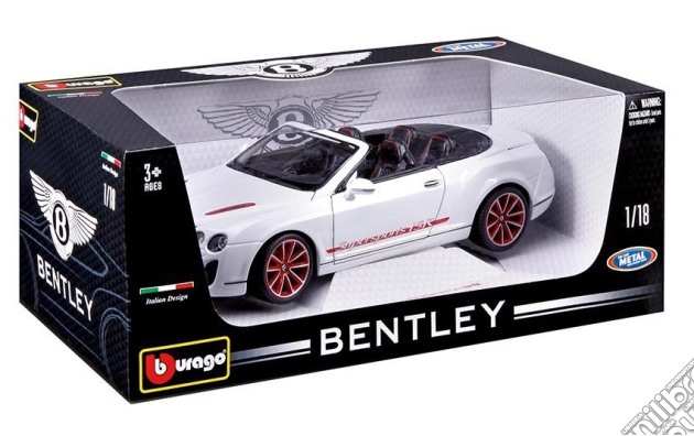 Bburago - Bentley Continental Supersports Convertible Isr 1:18 (Bianca / Nera) gioco di Bburago
