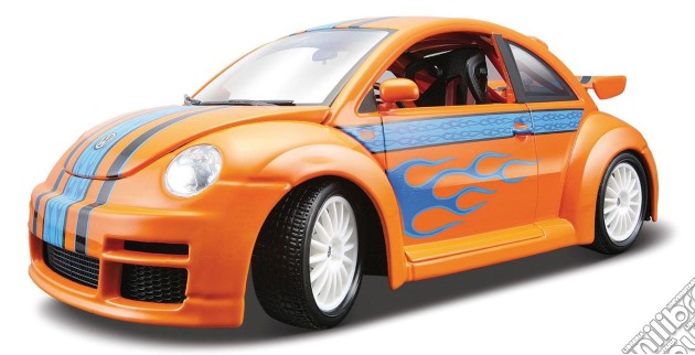 Bburago - Volkswagen New Beetle Cup Gold 1:18 (Arancione / Viola) gioco di Bburago