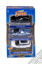 Bburago - Auto Street Fire 1:43 - Pack 3 Pz giochi