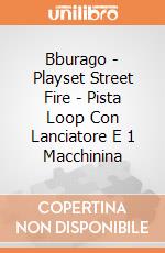 Bburago - Playset Street Fire - Pista Loop Con Lanciatore E 1 Macchinina gioco di Bburago