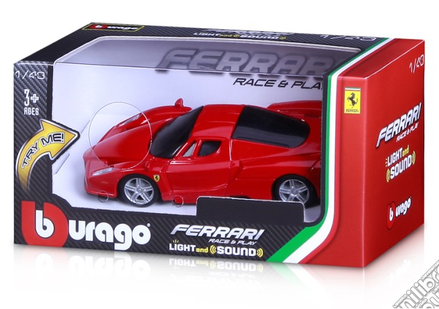 Bburago - Ferrari Race & Play Luci E Suoni 1:43 gioco di Bburago