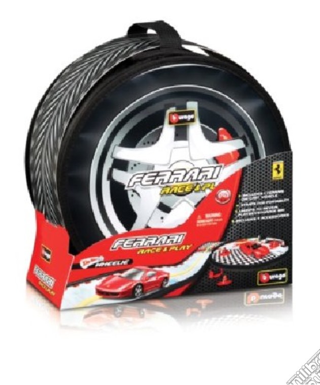 Bburago - Modellino - Ferrari Race & Play 1:43 - Zip Bin Wheel  gioco