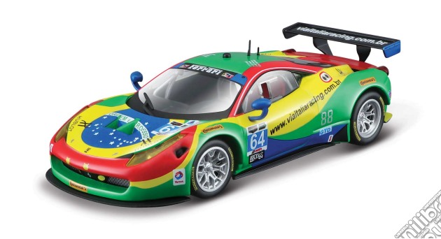Bburago - Ferrari - Racing 1:43 - 458 Italia Gt3 2015 Green gioco