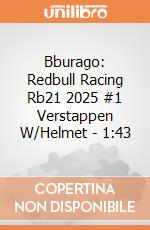 Bburago: Redbull Racing Rb21 2025 #1 Verstappen W/Helmet - 1:43 giochi