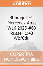 Bburago: F1 Mercedes-Amg W16 2025 #63 Russell 1:43 Wb/Cdu giochi