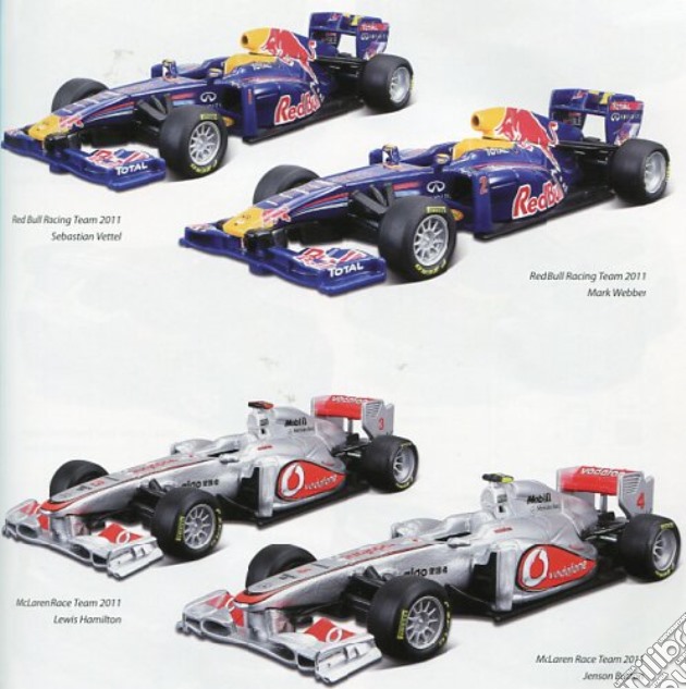 Bburago - Modellino - Collezione Formula Race Team 1:32 (Red Bull / Mc Laren) gioco di Bburago