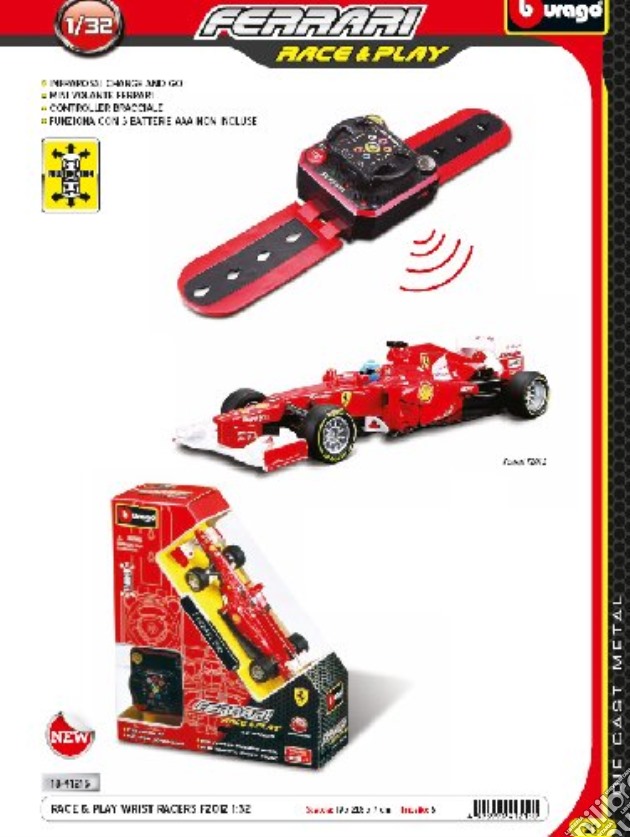 Ferrari Race & Play - F2012 Controller Bracciale 1:32 gioco di Bburago