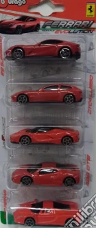 Bburago - Ferrari - Race & Play - Evolution Gt 7 Cm - 5-Pack giochi