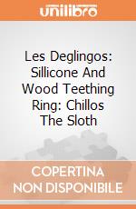 Les Deglingos: Sillicone And Wood Teething Ring: Chillos The Sloth giochi