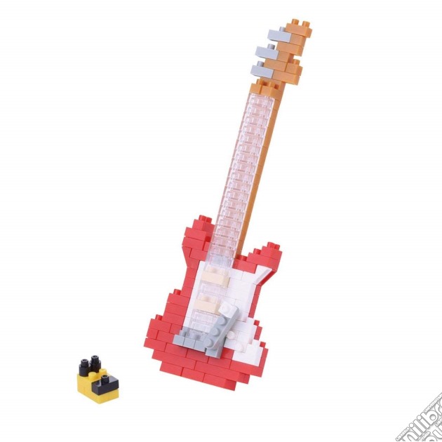 Nanoblock Nbc_171 - Mini Collection Series - Electric Guitar Red gioco di Nanoblock