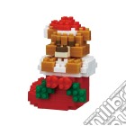 Nanoblock Nbc_235 - Mini Collection Series - Christmas - Teddy Bear With Christmas Stocking giochi