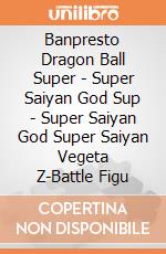 Banpresto Dragon Ball Super - Super Saiyan God Sup - Super Saiyan God Super Saiyan Vegeta Z-Battle Figu gioco di Banpresto