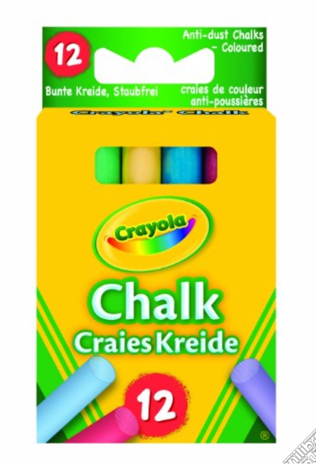 Crayola Gessi Antipolvere Colorati 12pz gioco di CREA
