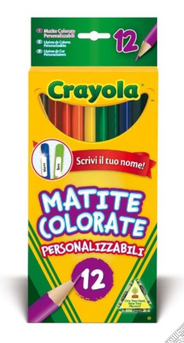 Crayola: 12 Matite Colorate Personalizzabili gioco di CREA
