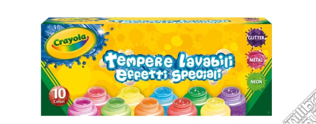 Crayola - 10 Tempere Lavabili Effetti Speciali gioco di Crayola