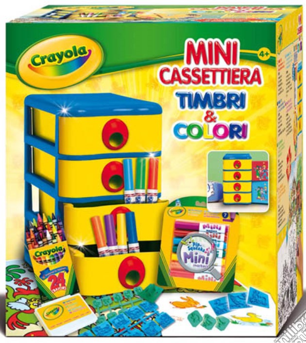 Crayola Mini Cassettiera Timbri & Colori gioco di CREA