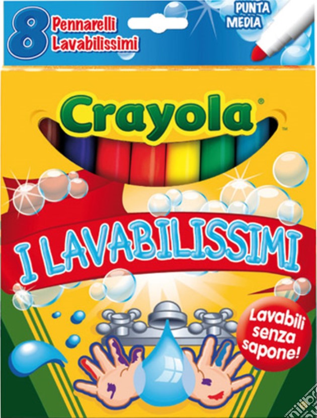 Crayola Pennarelli I Lavabilissimi 8pz gioco di CREA