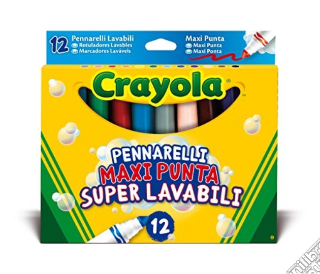 Crayola Pennarelli Maxi Punta Lav. 12pz gioco di CREA