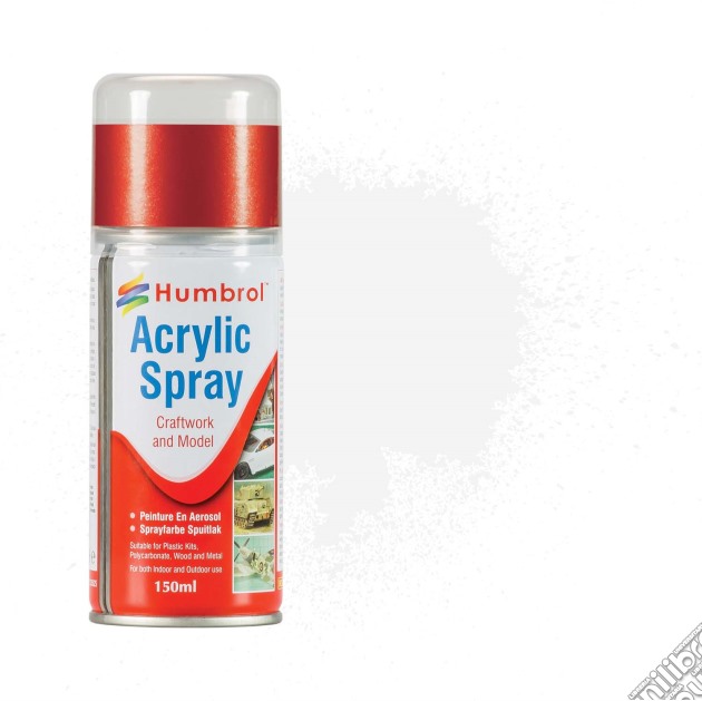 Humbrol: No 22 White Gloss Acrylic Hobby Sprays 150ML (Vernici Acriliche) gioco di Humbrol