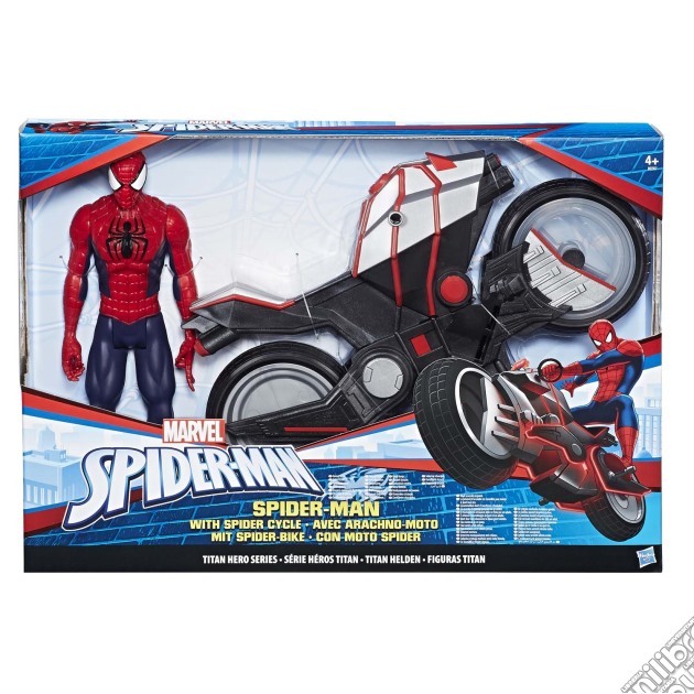 Figure Spiderman T.Hero + veicolo gioco di FIGU