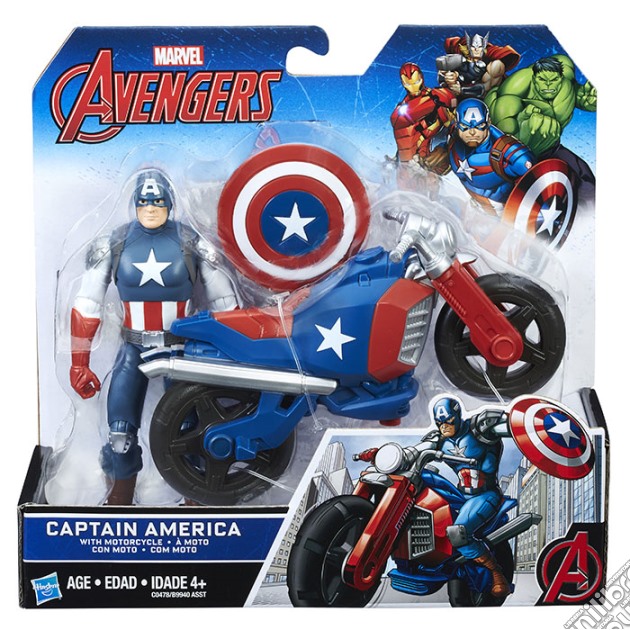 Marvel Avengers C.America Motocicletta gioco di FIGU