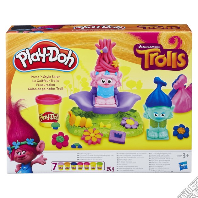 Hasbro - B9027Eu4 - Play-Doh - Trolls Friseursalon - Knete gioco