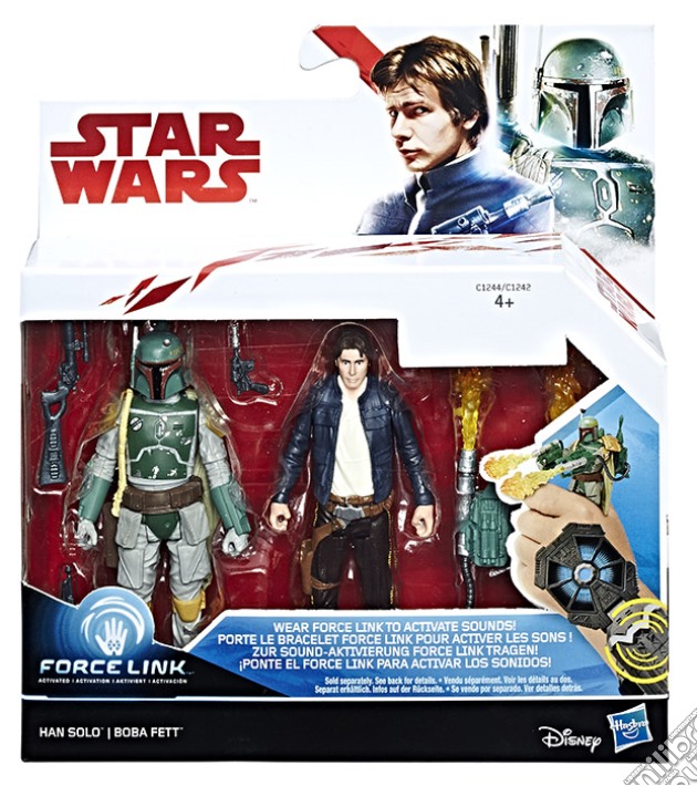 Figure Star Wars Han Solo e Boba Fett gioco di FIGU