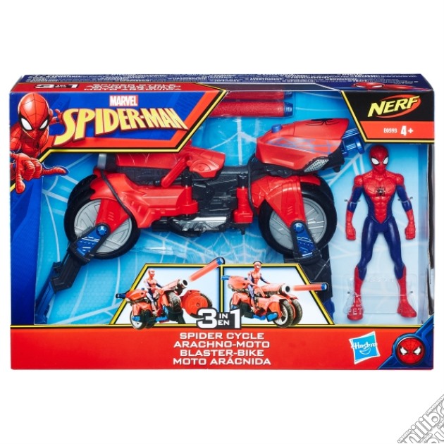 Figure Spiderman SpiderCycle 3in1 15cm gioco di FIGU