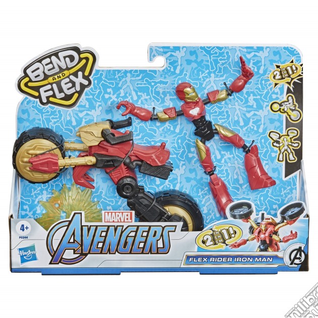 Marvel: Avengers - Bend And Flex Ironman Con Veicolo Snodabile gioco